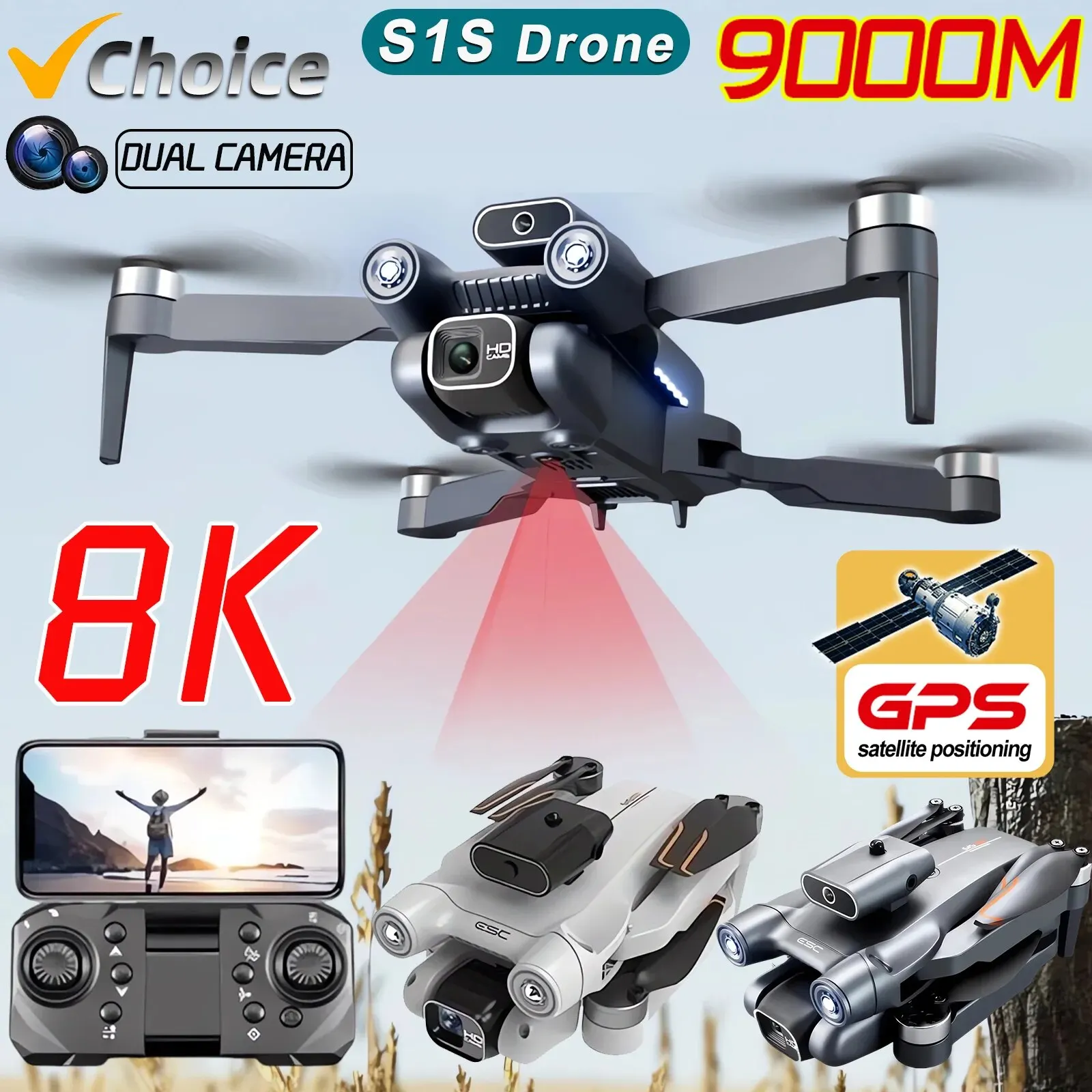 Drone Kit Professional - Nieuwe S 1S 5G Gps Drone
