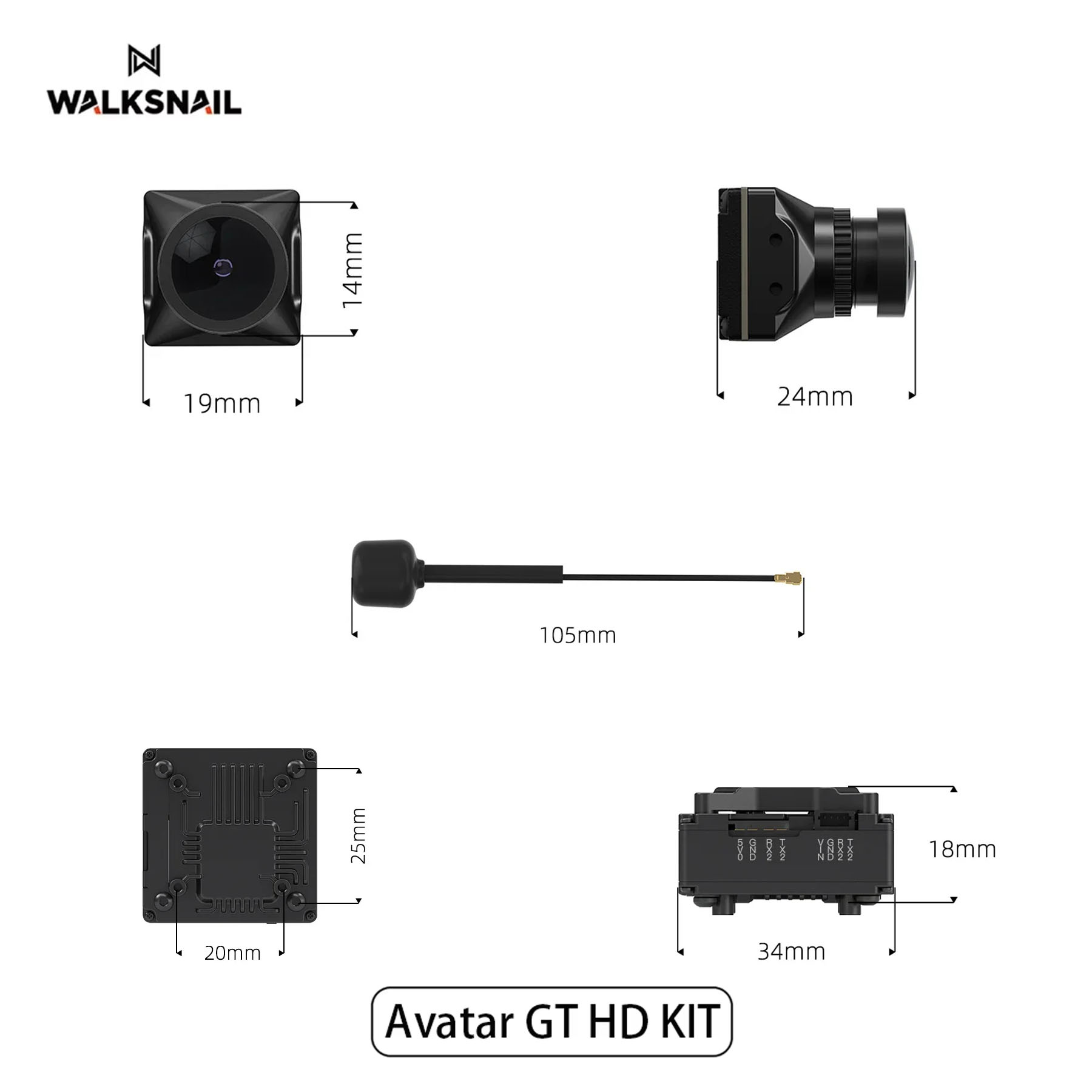 Walksnail Avatar GT HD KIT 2W  - Drone Kit With Camera recensie en prijs